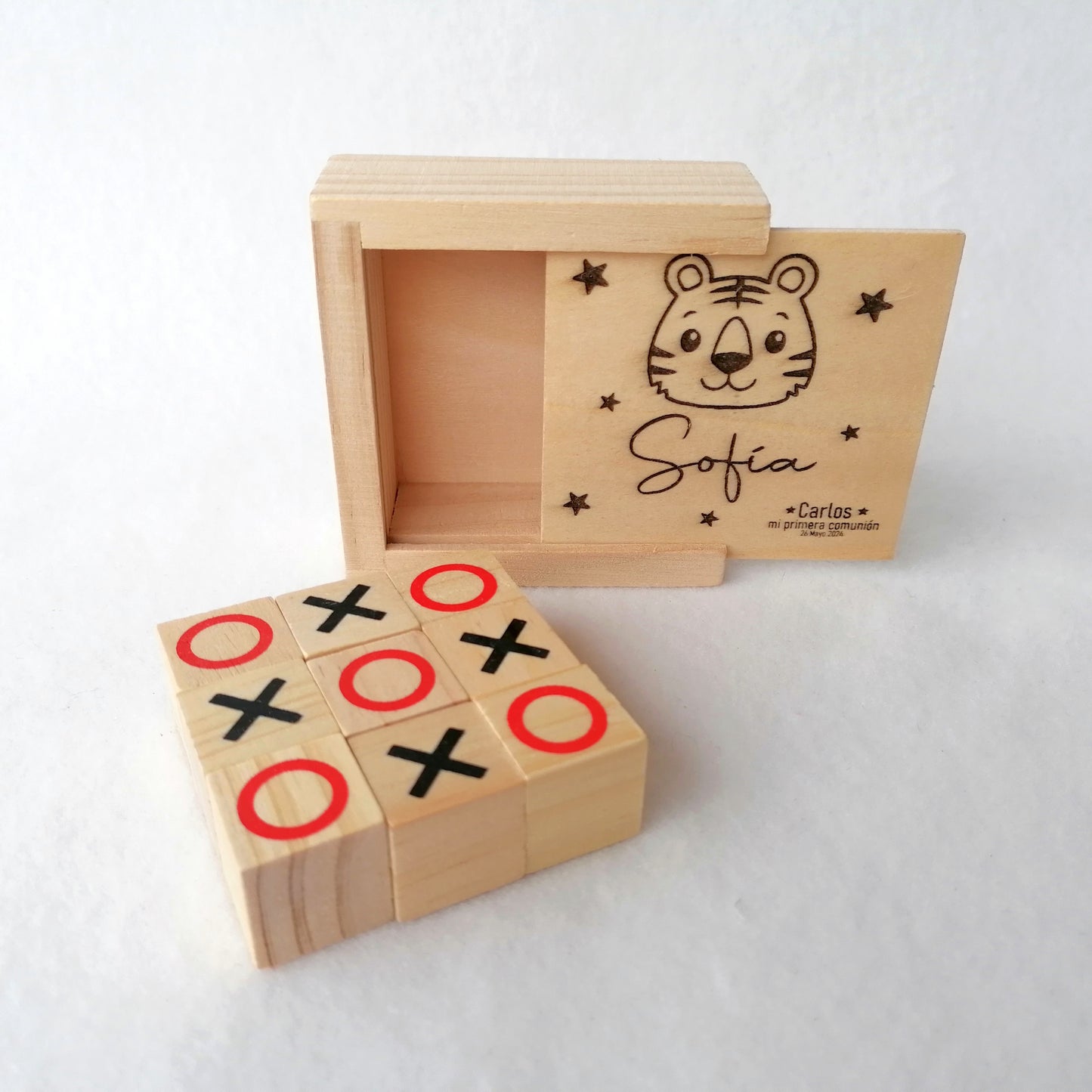 TRES EN RAYA de madera