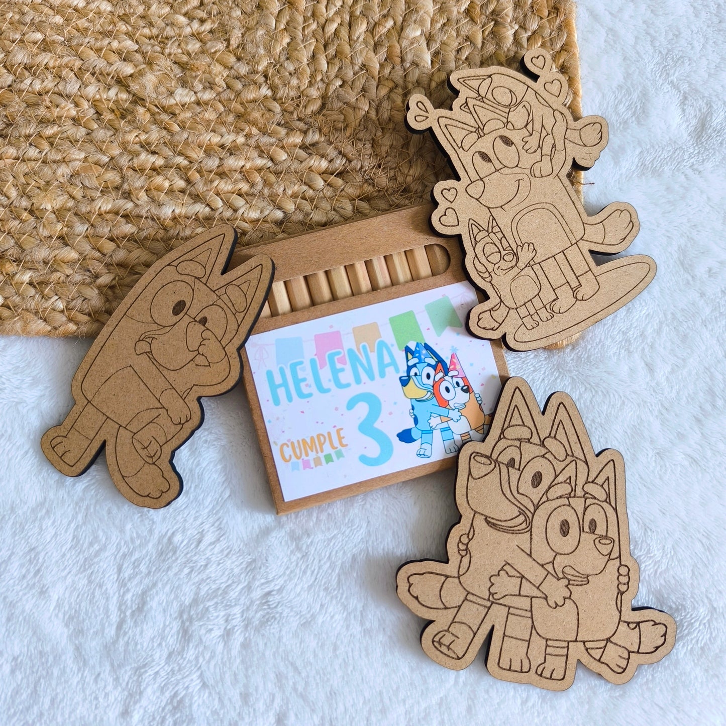 PACK colores+dibujos/imán BLUEY