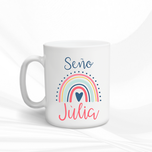 TAZA seño arcoíris