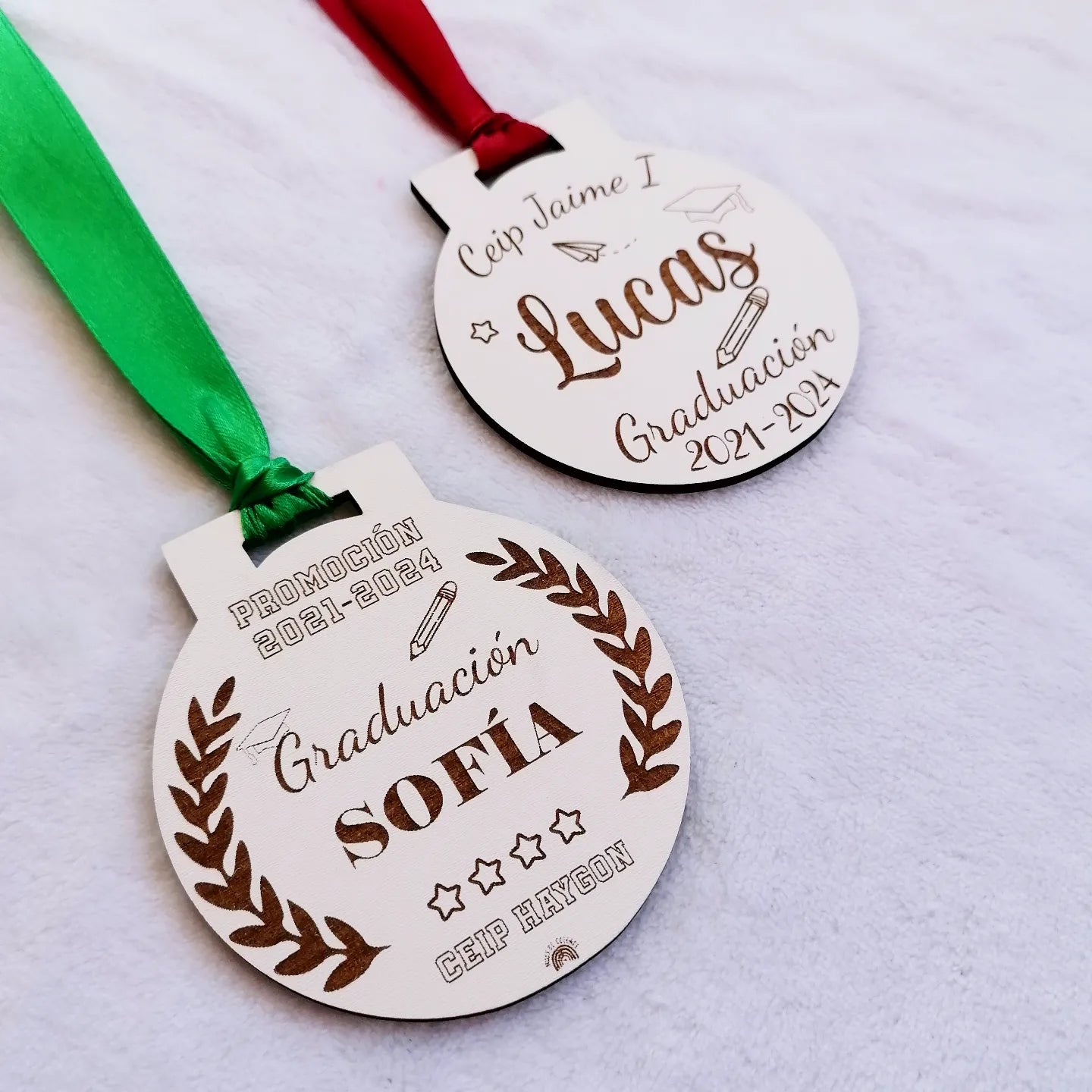 MEDALLA graduación BLANCO