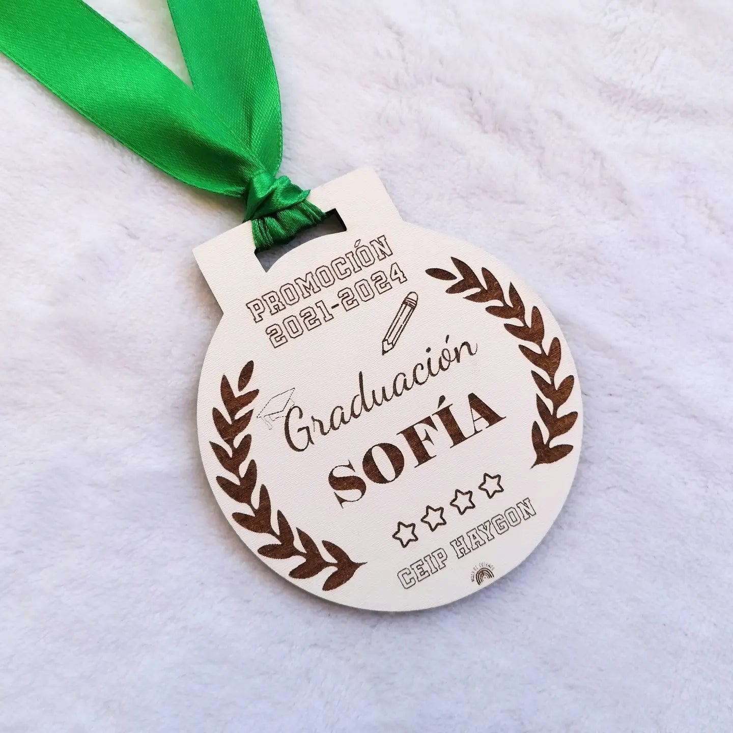 MEDALLA graduación BLANCO