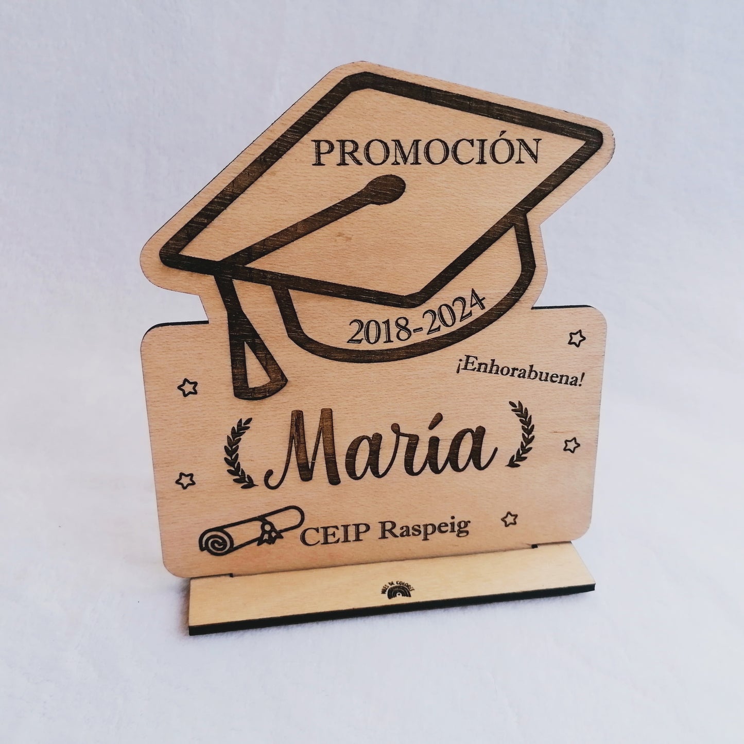 TROFEO graduación MADERA